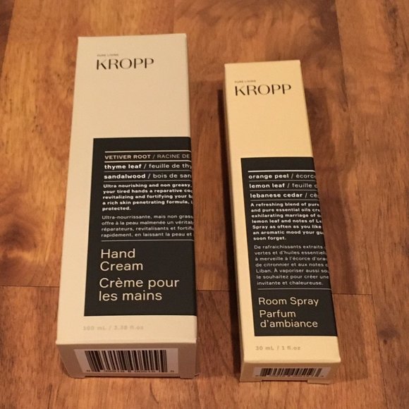 KROPP Other - KROPP Hand Cream & Room Spray - Vegan & Cruelty Free